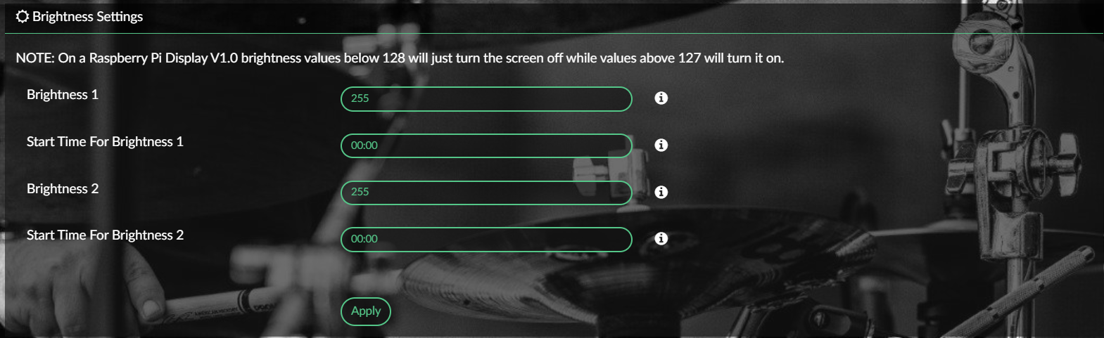 バックライトの明るさを調整