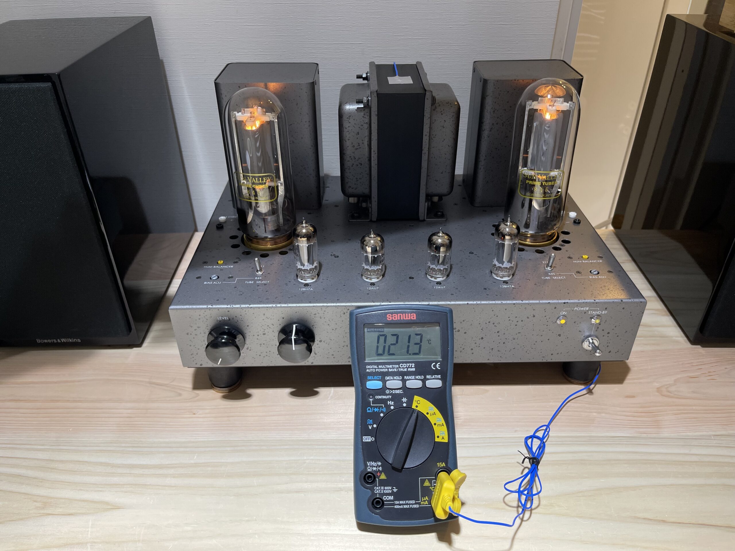 デジタルマルチメータで温度測定