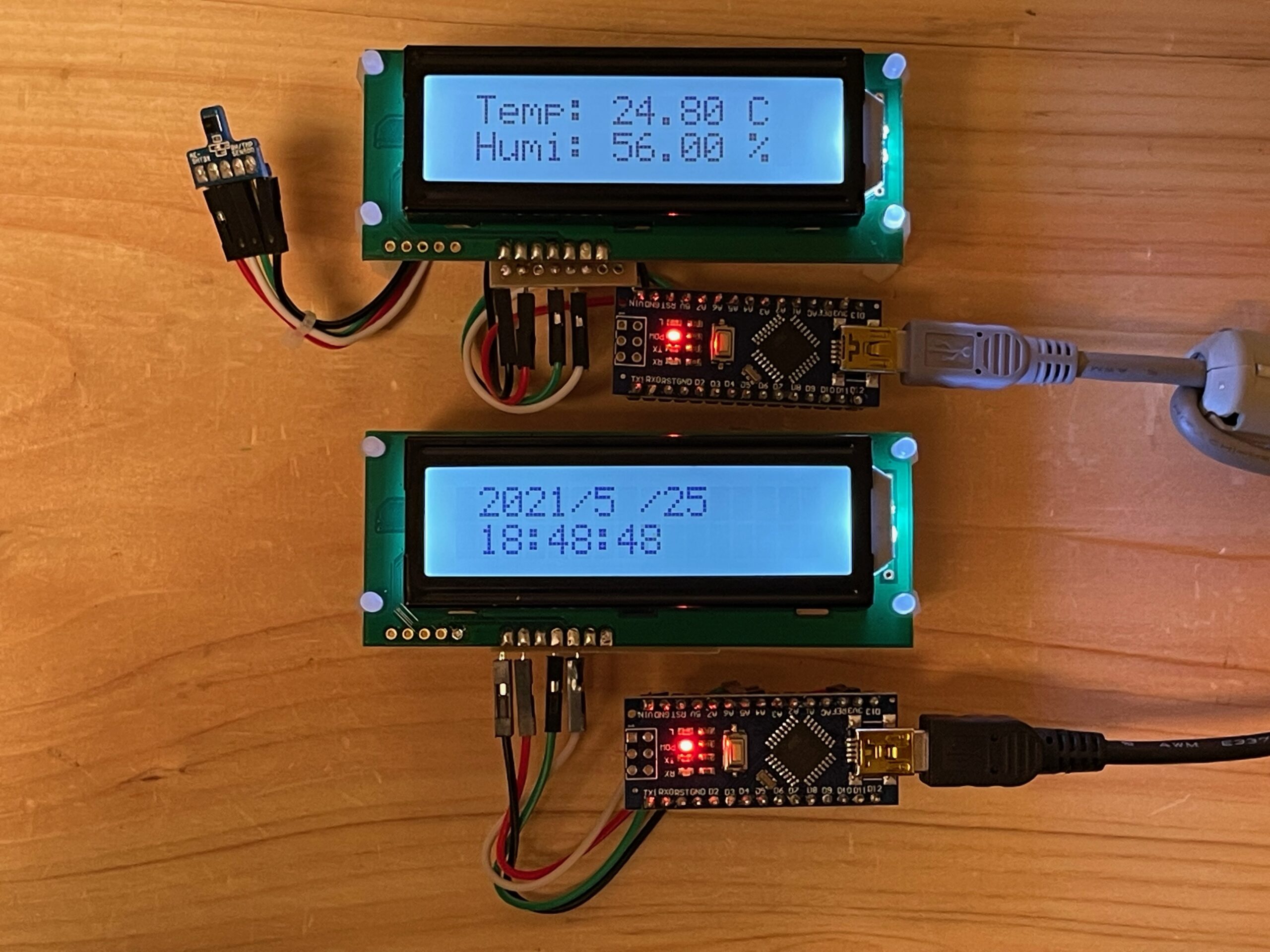 Arduino Nano互換ボードとユニバーサル基板で実装