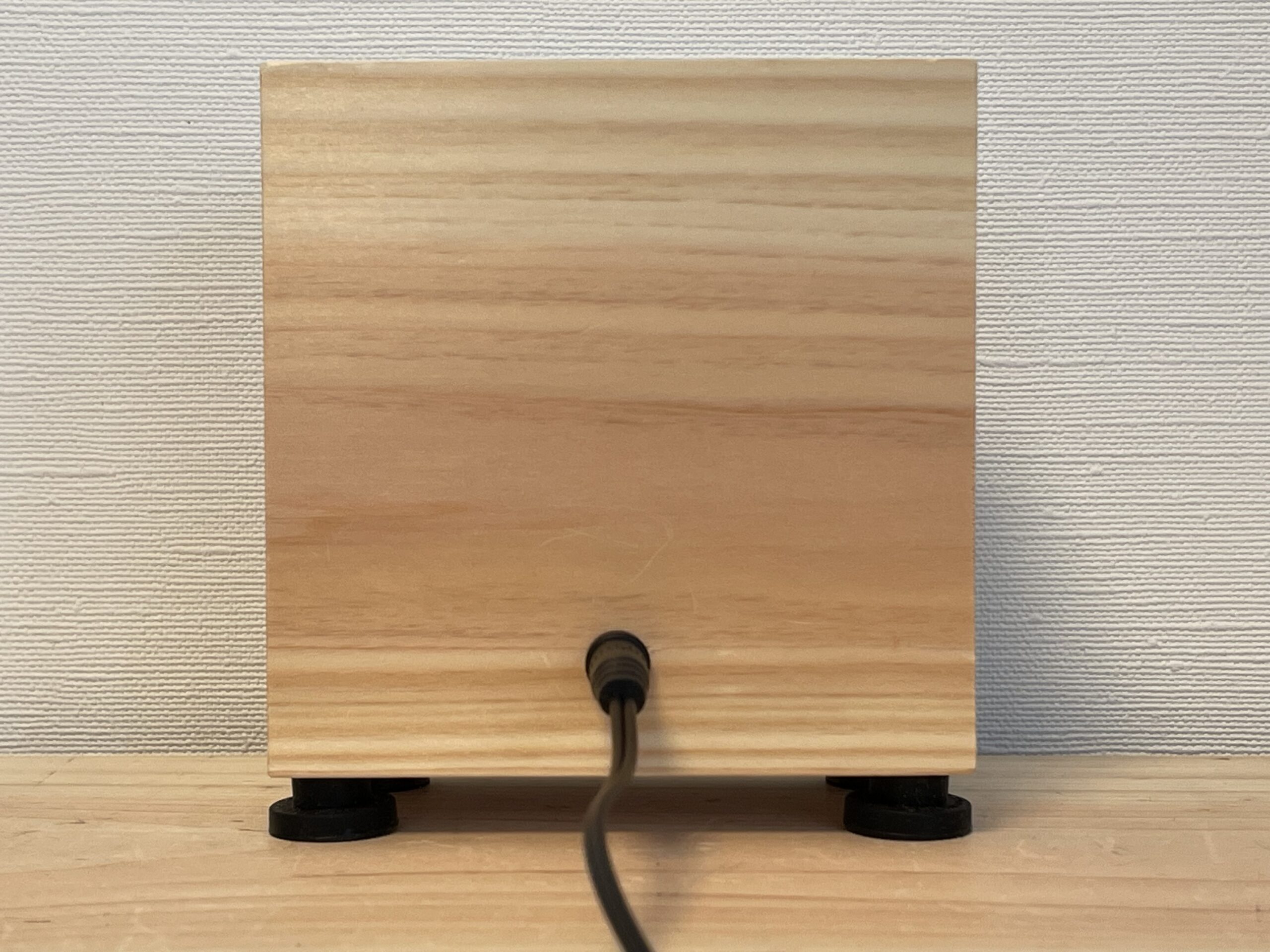 完成した二合枡ケース（うら面）