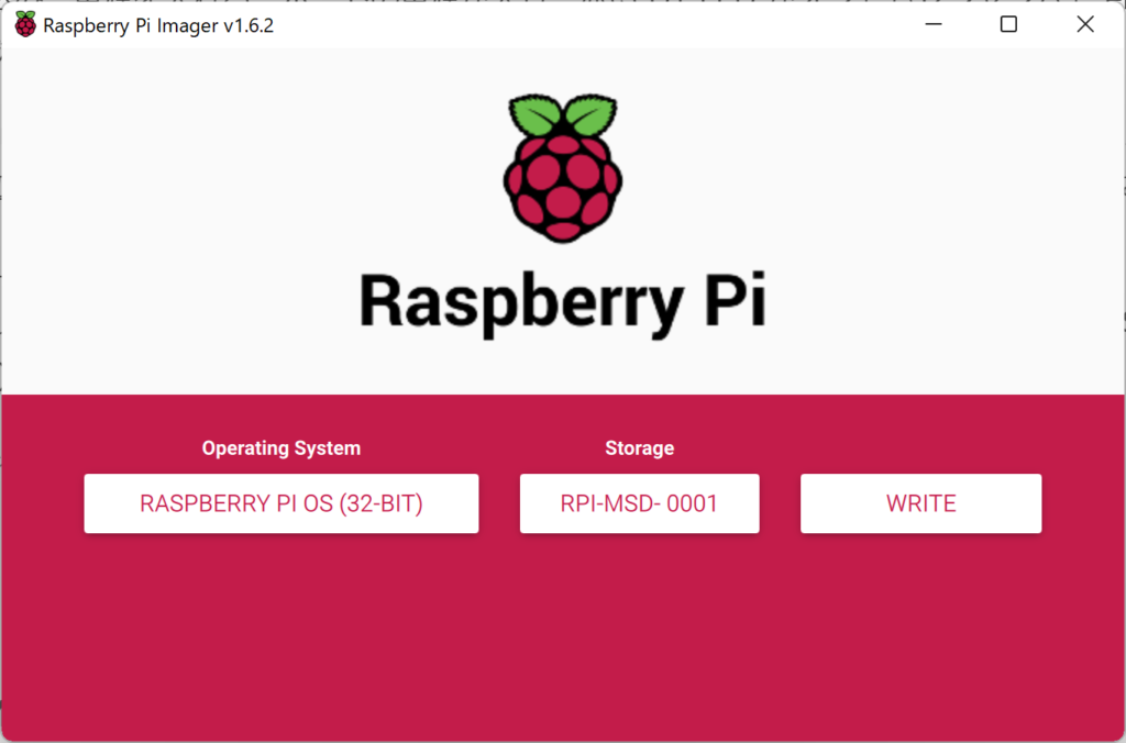 Raspberry Pi OS（32bit）をeMMCストレージ（ RPi-MSD-0001 ）にフラッシュ 