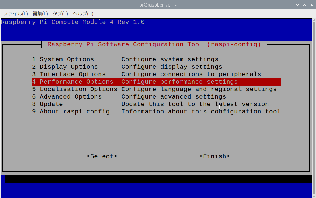 4 Performance Options