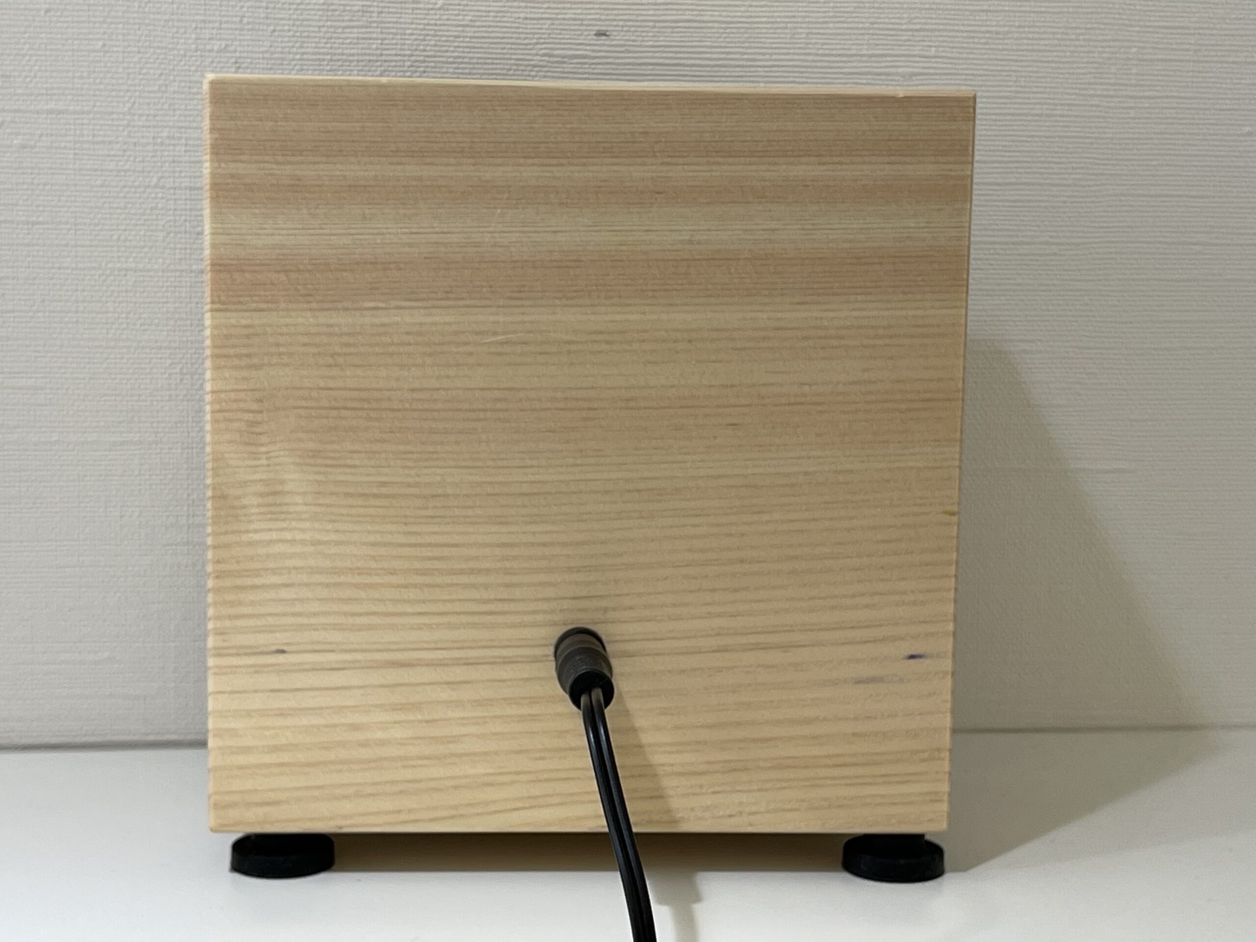 完成した五合桝ケース（うら面）