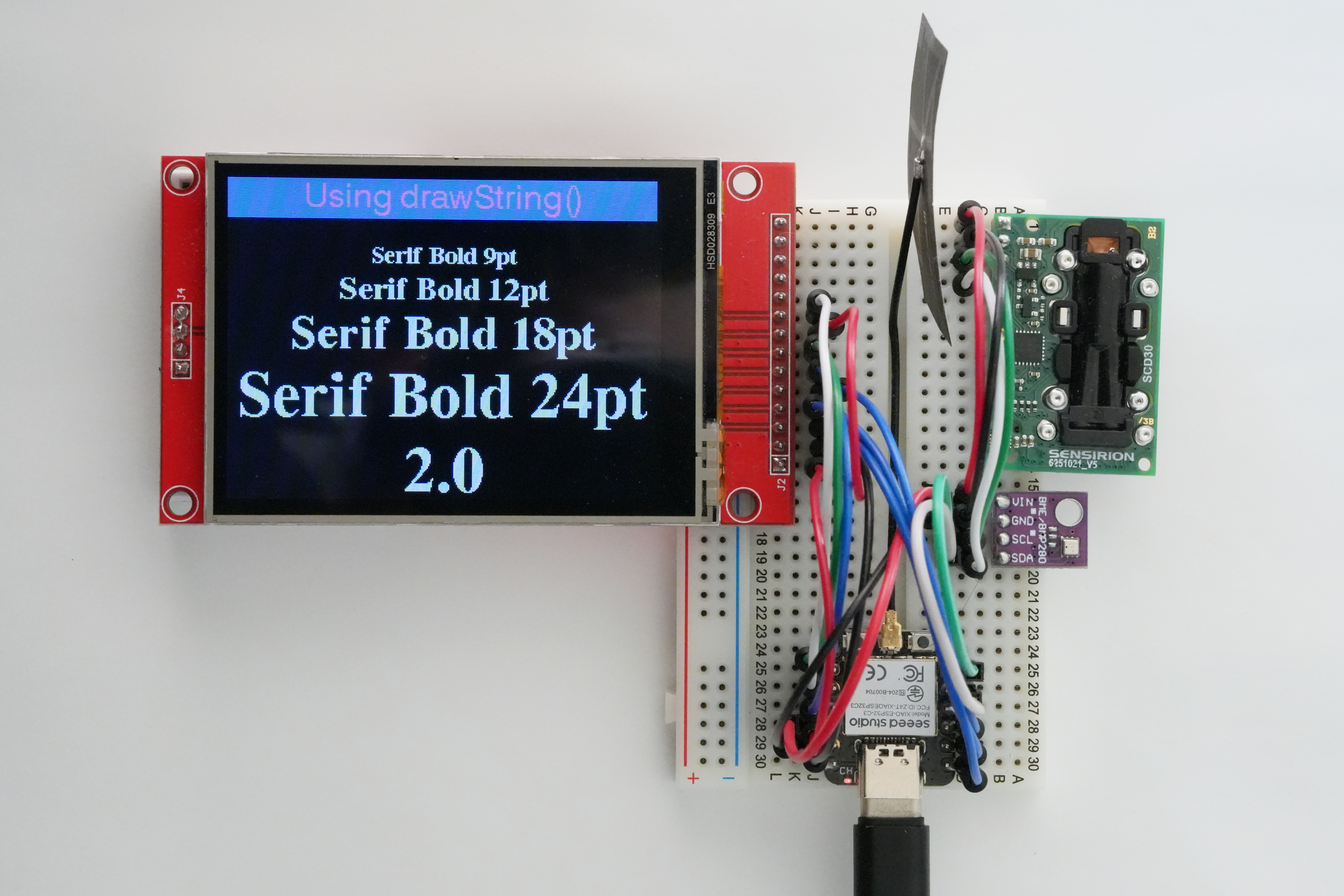 Free_Font_Demo.inoで動作確認